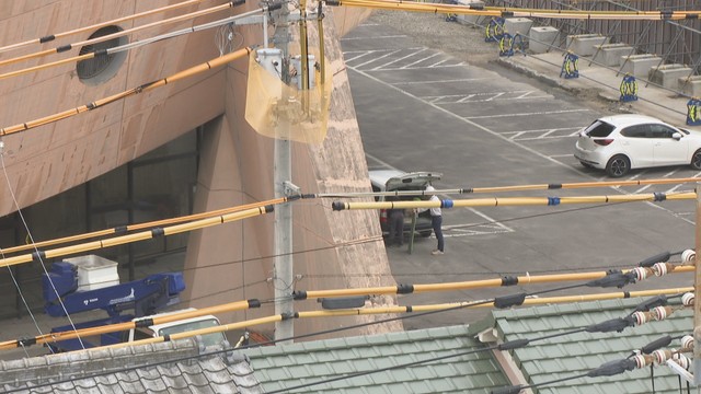 旧香川県立体育館　高松市福岡町　11日午前