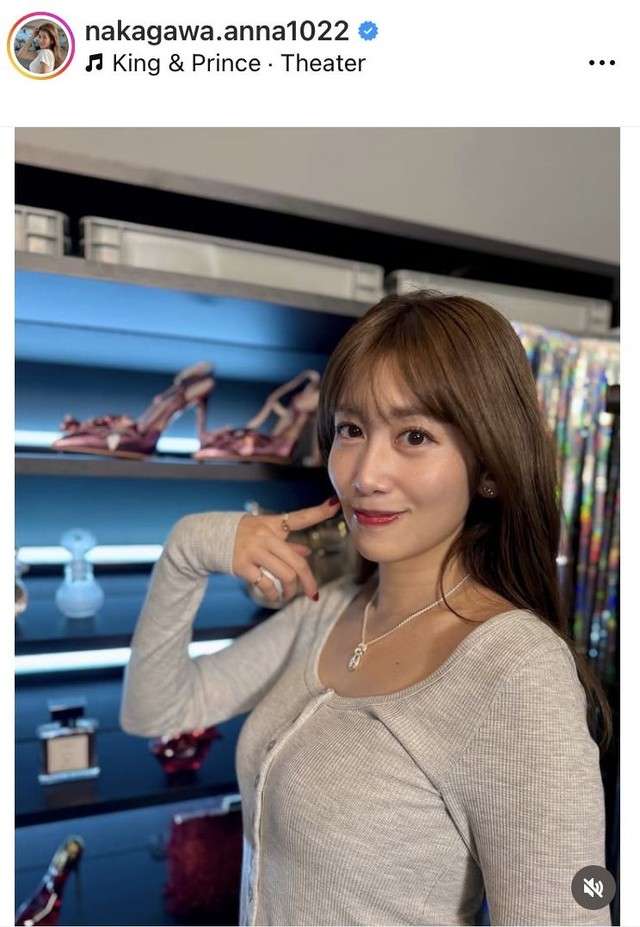 中川安奈アナウンサーのインスタグラム＠nakagawa.anna1022より