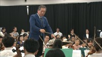 入院患者らを癒やす…ジュニアオーケストラが病院で演奏　岡山・倉敷市