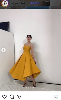 溝端葵のインスタグラム＠aoi_mizobataより