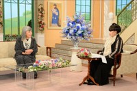 「徹子の部屋」　（右から） 黒柳徹子、池畑慎之介＝テレビ朝日提供