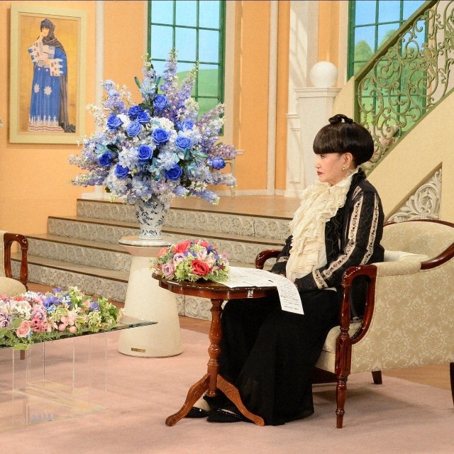 「徹子の部屋」　（右から） 黒柳徹子、池畑慎之介＝テレビ朝日提供