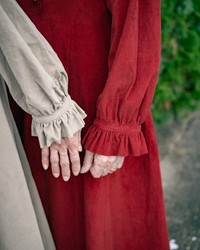 繊細な袖のフリル（画像提供：旅する喫茶のツナマヨさん）
