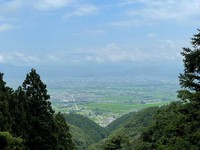 「七ヶ宿街道巡検」の最中に見た景色。 ※ヒデさん提供