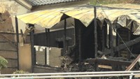 火事があった現場(瀬戸内市牛窓町鹿忍)