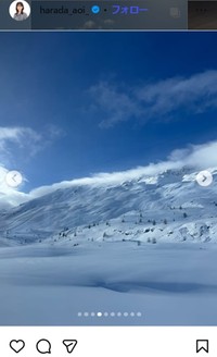 フジテレビ・原田葵アナのインスタグラム＠harada_aoi_より