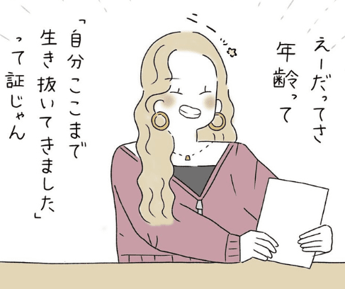 年齢は自分が生き抜いた証（ウクさん提供）