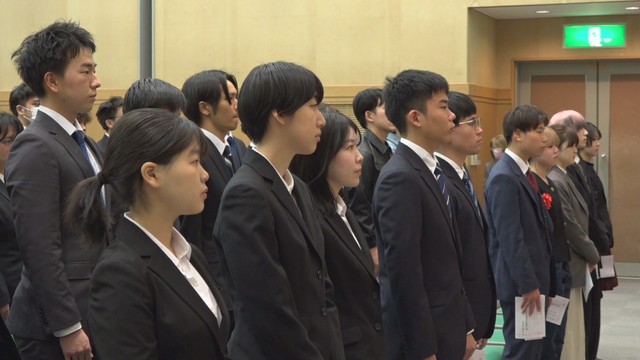 岡山県中小企業合同入社式　テクノサポート岡山　岡山・北区