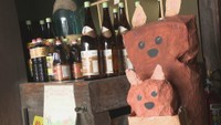 店舗に設置された動物のオブジェ(高松市仏生山町)