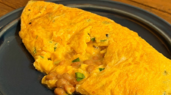 「納豆オムレツ」でしっかりたんぱく質！