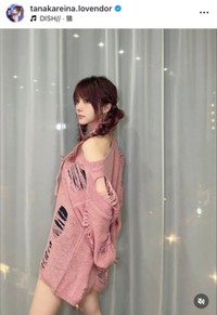 田中れいなインスタグラム(@tanakareina.lovendor)より