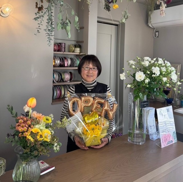 30年来の夢を実現したえはらさん。気持ちを綴った投稿が話題に（提供：花・色・デザイン研究所　えはらはるこさん）