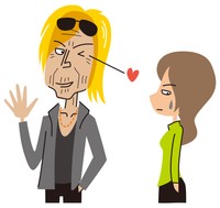 女性「おいくつですか？」　男性「いくつに見える？」　※イラストはイメージ（poosan/stock.adobe.com）
