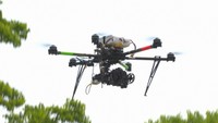 捜索に使われた大型のドローン