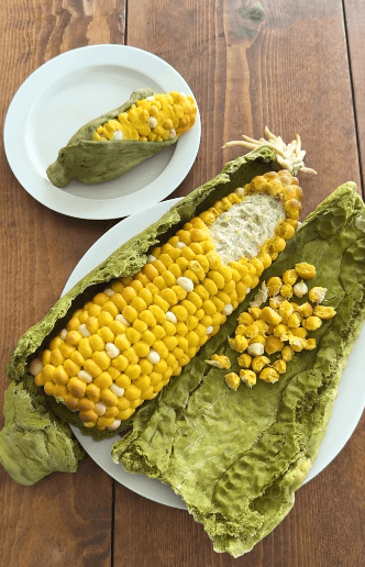 立体的なリアルとうもろこしパン／Ranさん（@konel_bread）提供