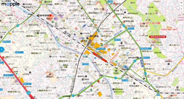 地図ファンが絶賛し話題になった「MAPPLEのベクトルタイル」（株式会社マップル提供）