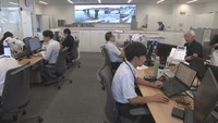 岡山市役所の新庁舎で最初に業務を始めた危機管理室