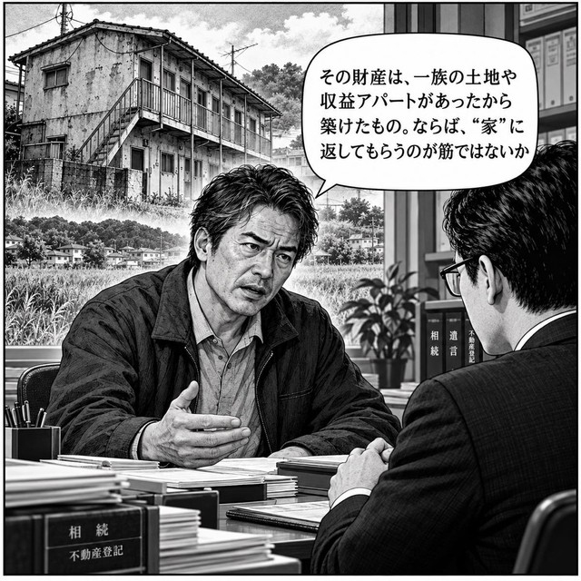 「その財産は“家”に返すのが筋」夫側の甥の言い分は…（この画像はAIで作成したイメージです）