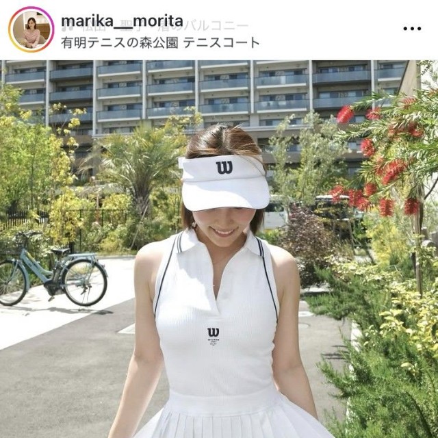 森田真理華アナのインスタグラム＠marika__moritaより