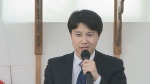 【衆院選・宮城５区】 立候補者出陣式　境恒春候補（４６）中道・新