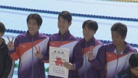 高松工芸 4×100mフリーリレーで香川県高校新記録