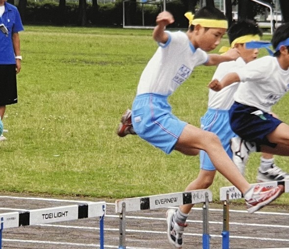 小学校時代のハードル走