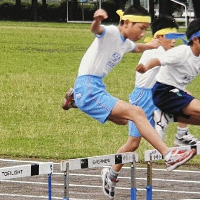 小学校時代のハードル走