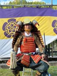 まーこさん「大将感バリバリ」という貫禄のあるお父さん（まーこさん提供）