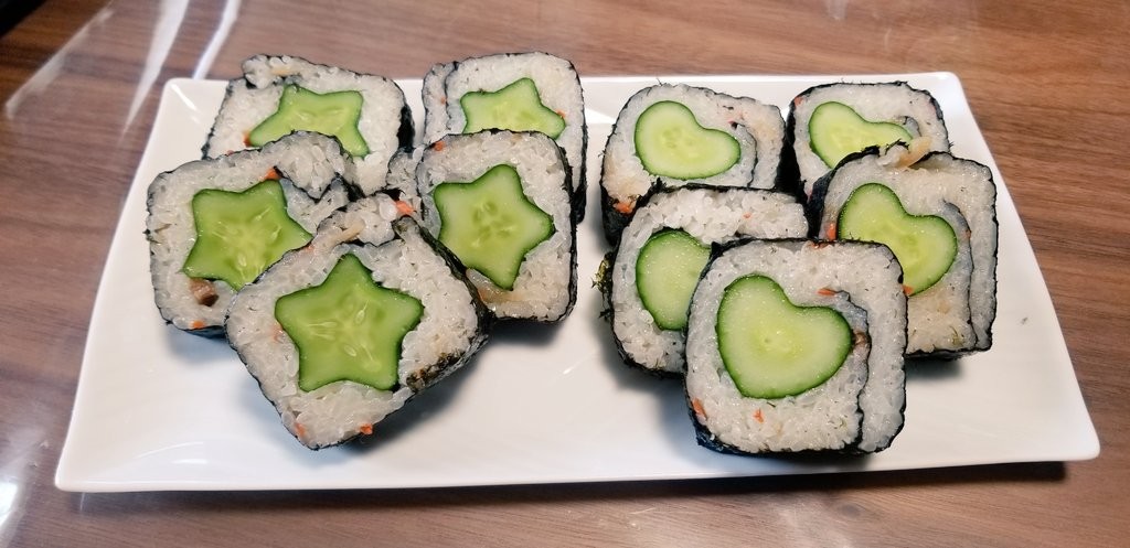 星のきゅうり　ハートのきゅうり　型