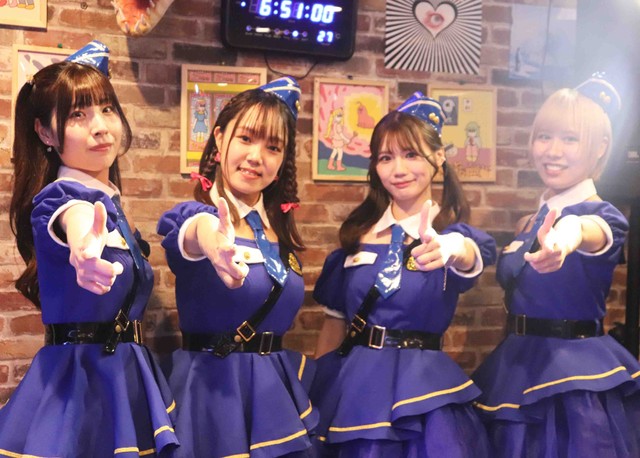 19代目ミニスカポリス（左から）なつみポリス、あやのポリス、ちずるポリス、あいしゃポリス