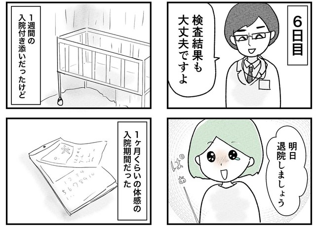 体感1カ月の過酷な入院生活からの解放（戸塚ネオさん提供）