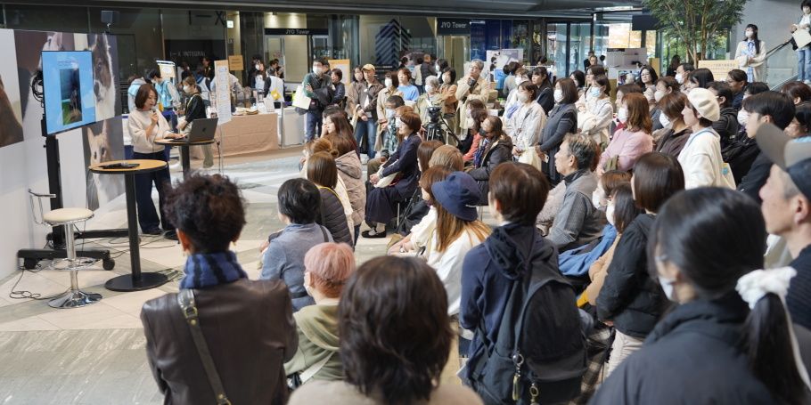 たくさんの方が詰めかけたパナソニック保護犬猫譲渡会