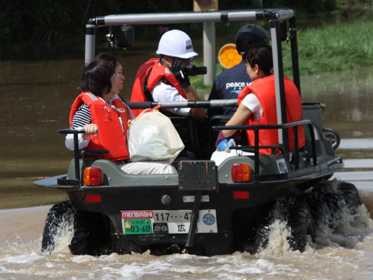 自衛隊ヘリが犬を一緒に救助　「置いてこられず」　関東豪雨