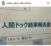飯島直子（@naoko_iijima_705_official）さんのインスタグラムより