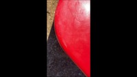 衝突されたミニボート（玉野海上保安部提供）