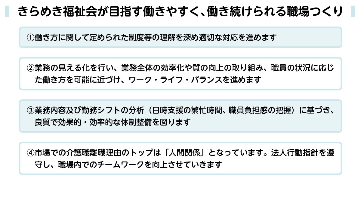 社会福祉法人きらめき福祉会の資料をもとに作成
