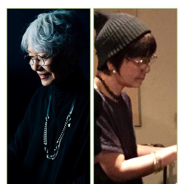 ピアニストとしても活躍中。右が9年前