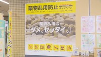 岡山市で薬物乱用防止キャンペーン　大麻草など違法な植物の模型も展示