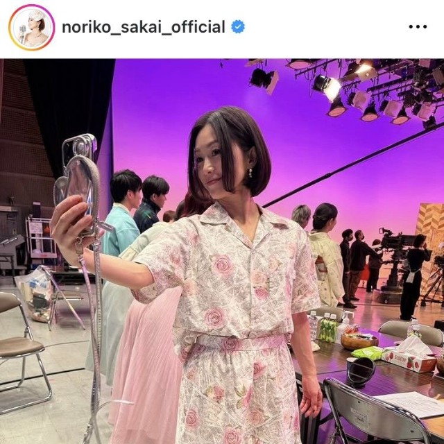 酒井法子インスタグラム＠noriko_sakai_officialより