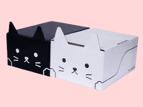 まるで香箱座りの猫？　ヤマト、かわいくて使える梱包資材「ネコ耳BOX」販売