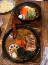 北海道名物・スープカリーを満喫 ※ぽにょさん提供