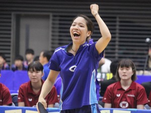 中大卓球のエース瀬山咲希、リーグ戦最後のシングルスで演じた激闘