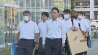 県警の家宅捜索　新見市役所南庁舎　6日