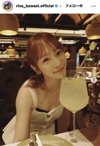 川栄李奈のインスタグラム＠rina_kawaei.officialより