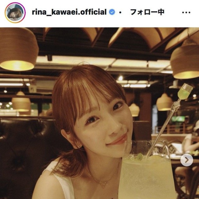 川栄李奈のインスタグラム＠rina_kawaei.officialより