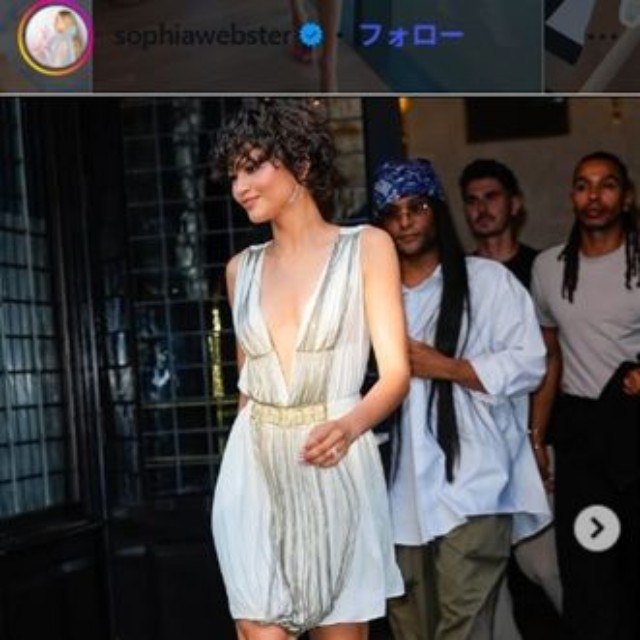 ソフィア・ウェブスター氏のインスタグラム＠sophiawebsterより
