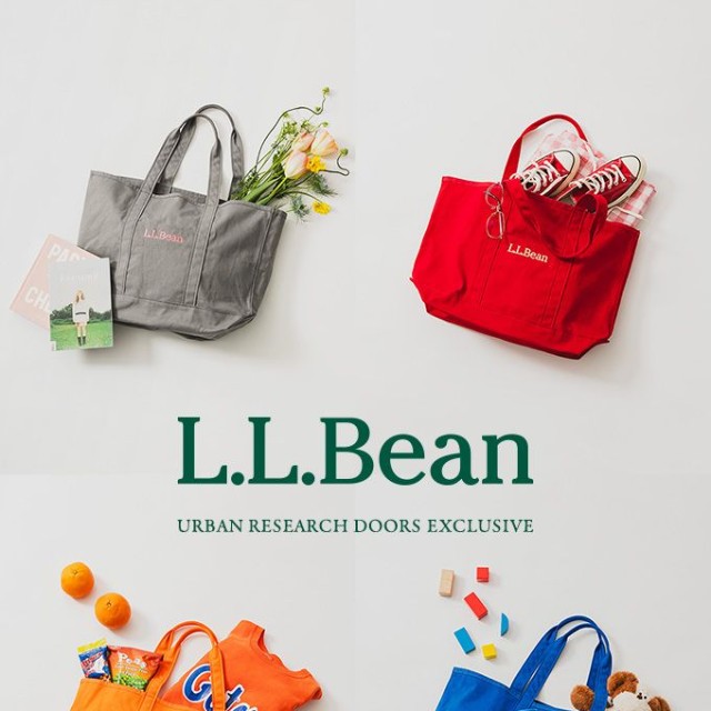 URBAN RESEARCH DOORSがL.L.Beanとコラボした「別注GROCERY TOTE」（提供）