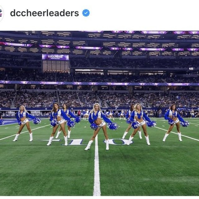 ダラス・カウボーイズ・チアリーダーズのインスタグラム＠dccheerleadersより