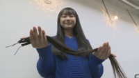 生まれて初めて髪を切った高校生がヘアドネーション「誰かが笑顔になってもらったらいいな」　岡山・倉敷市