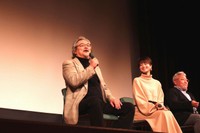 上映後のトークショー。左から稲森誠さん、小林涼子さん、鐘江稔監督（画像提供／運営スタッフ）